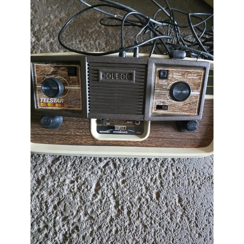 Vintage Coleco Telstar Classic 6040 & Colortron 6045 Pong Consoles Lot